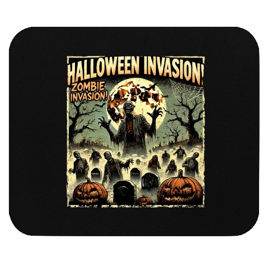 Halloween Zombie Invasion Mouse Pads
