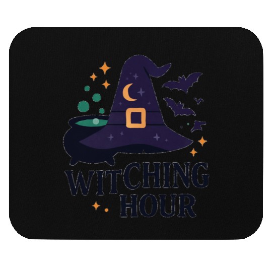 Witching Hour Night Scene Design Mouse Pads