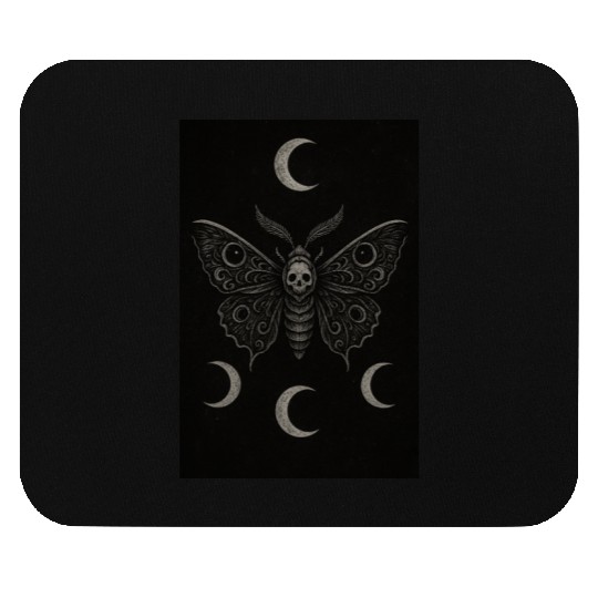 Dark Celestial Butterfly Tapestry Mouse Pads