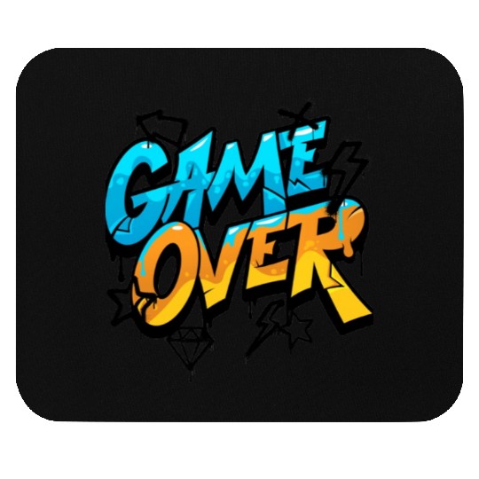 Graffiti Style Game Over Design Mouse Pads