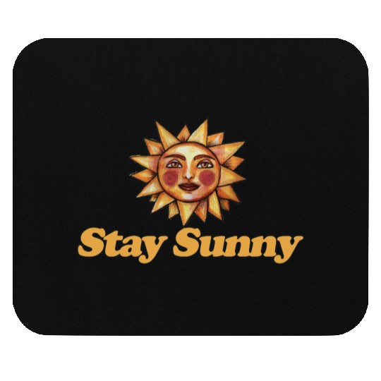 Sun and Smiley Face Motivational Design Mouse Pads