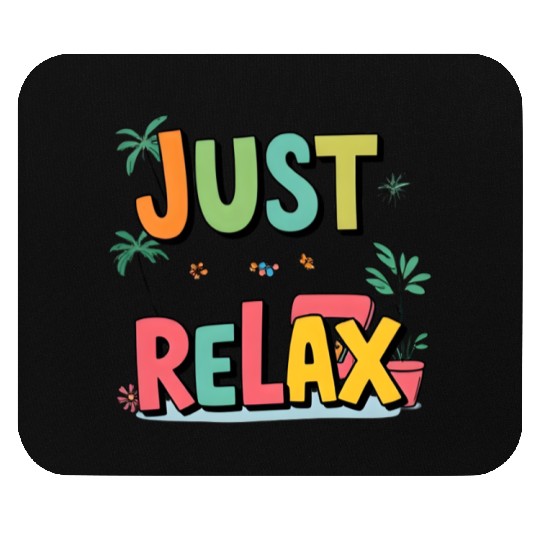 Colorful Relaxed Typography Design Mouse Pads
