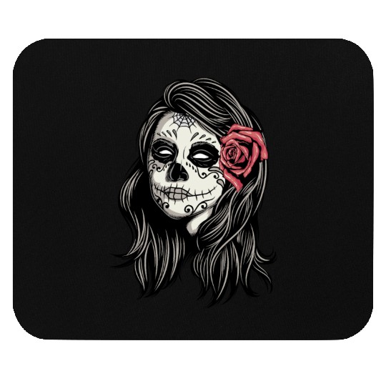 Santa Muerte Holy Woman Mouse Pads