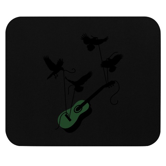 Guitar Birds Mouse Pads