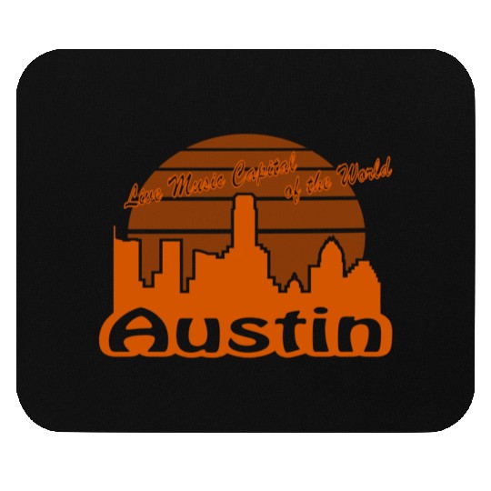 Austin Texas burnt orange Mouse Pads