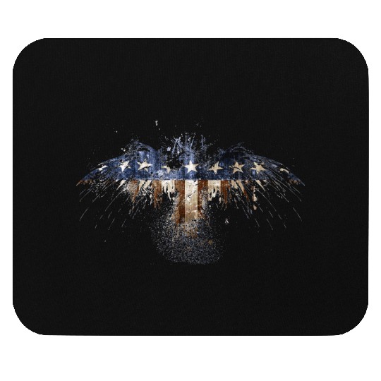 Bald Eagle US Flag Mouse Pads