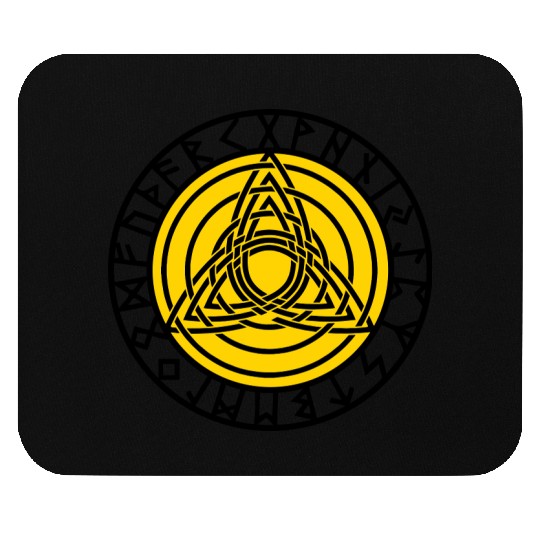 Triple Triquetra, Rune Circle, Trinity, Perfection Mouse Pads