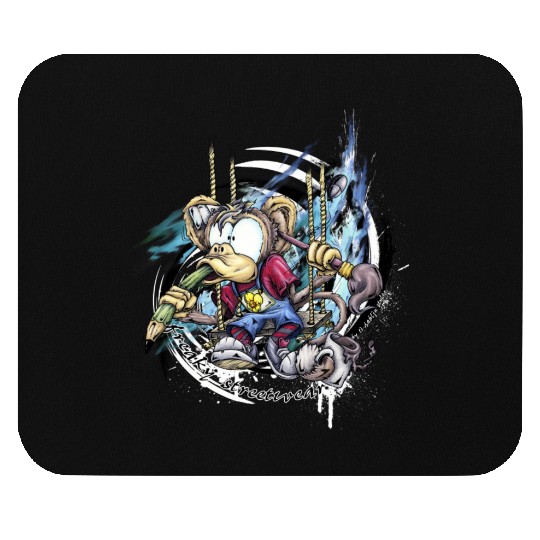 the graphic monkey Mouse Pads