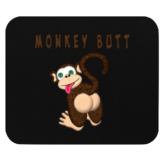 Monkey Butt Mouse Pads