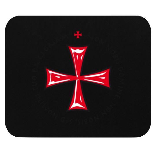Cross Knights Templar Crusader non nobis domine Mouse Pads
