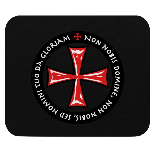 Cross Knights Templar Crusader non nobis domine Mouse Pads