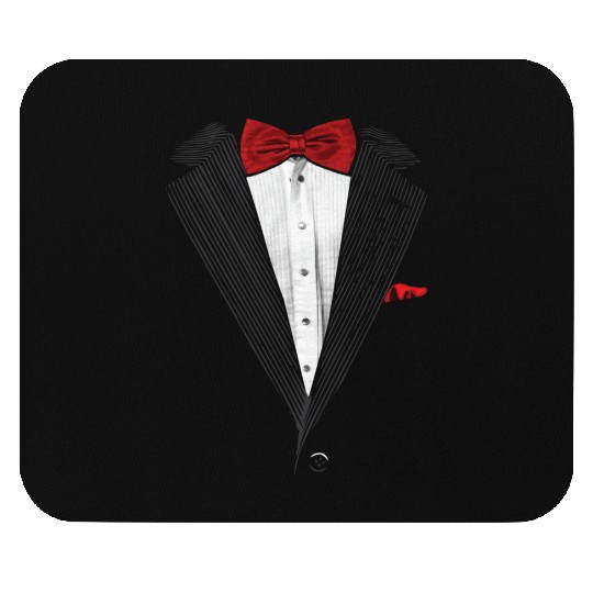 bow tie sear sucker tuxedo Mouse Pads