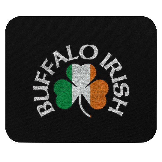 Buffalo Irish Shamrock Flag Clothing Mouse Pads