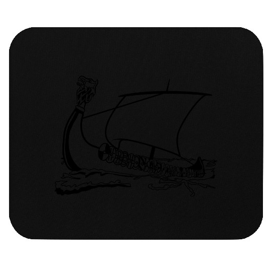 sailing ship old ship sailing viking Mouse Pads