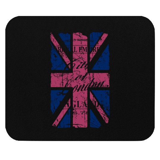 Union Jack - London - Vintage Look Mouse Pads