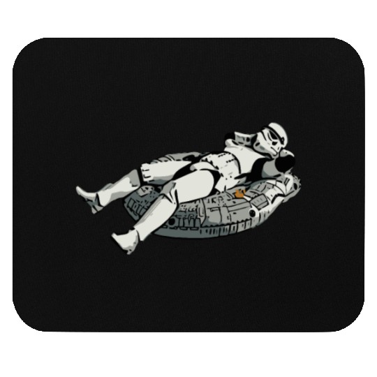 Star Wars stormtrooper relaxing Mouse Pads