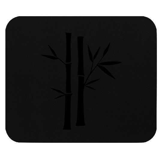 Bamboo Outline Vector Mouse Pads