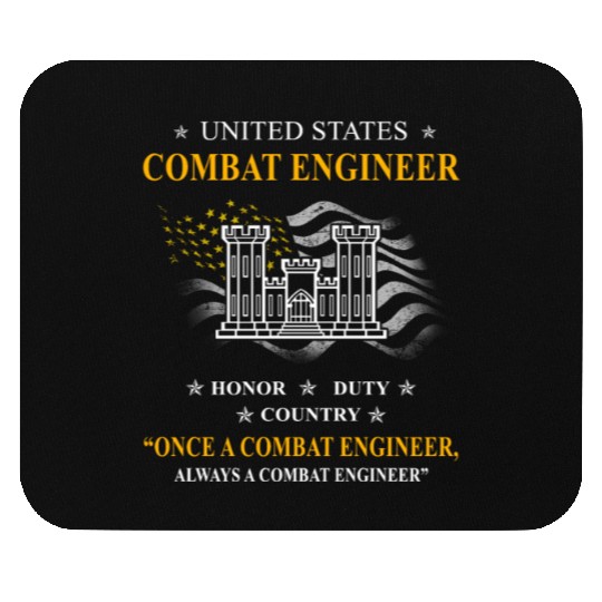 combat engineer, us army combat engineer, army com Mouse Pads
