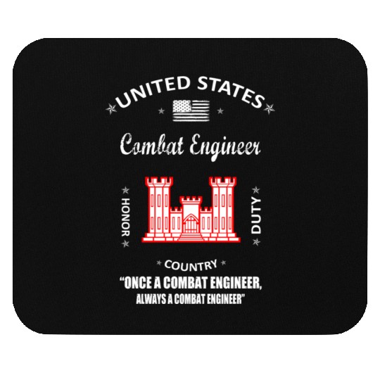 combat engineer, us army combat engineer, army com Mouse Pads