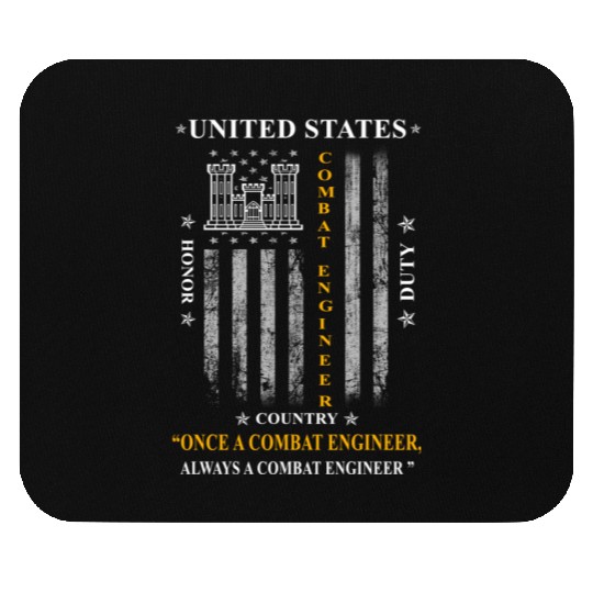combat engineer, us army combat engineer, army com Mouse Pads