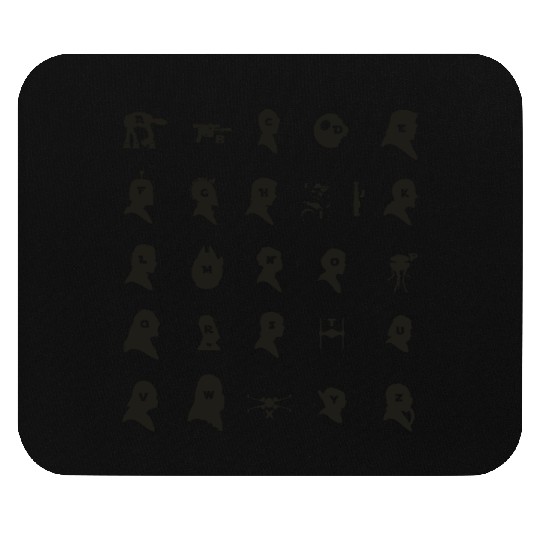 Funny Star Wars alphabet for geeks Mouse Pads
