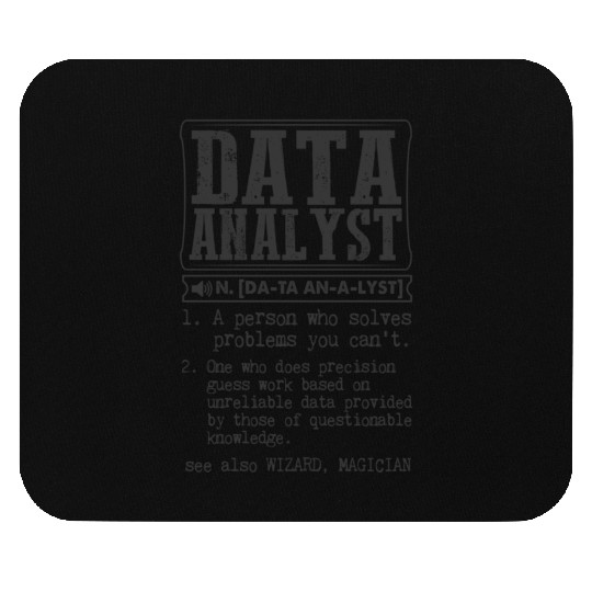 Data Analyst Definition Gift Mug Mouse Pads