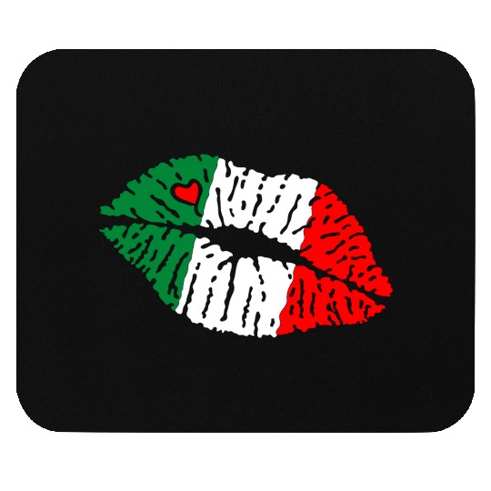 Flag Kiss Lips Italia kb2 Mouse Pads