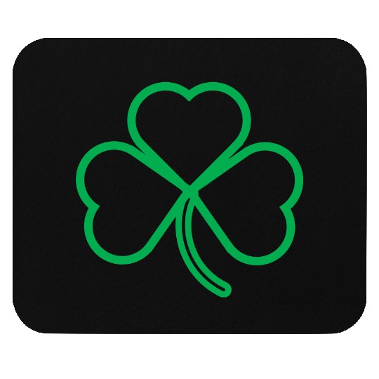 Shamrock Outline Mouse Pads