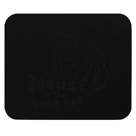 Jesus Hookup Mouse Pads