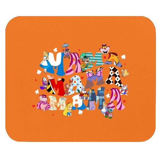 Disney Mama Alice in Wonderland Mouse Pads, Disney Alice Cheshire Mom Mouse Pads