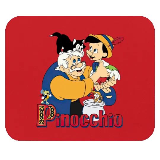 Pinocchio And Geppetto Mouse Pads / Retro 90s Disney Mouse Pads