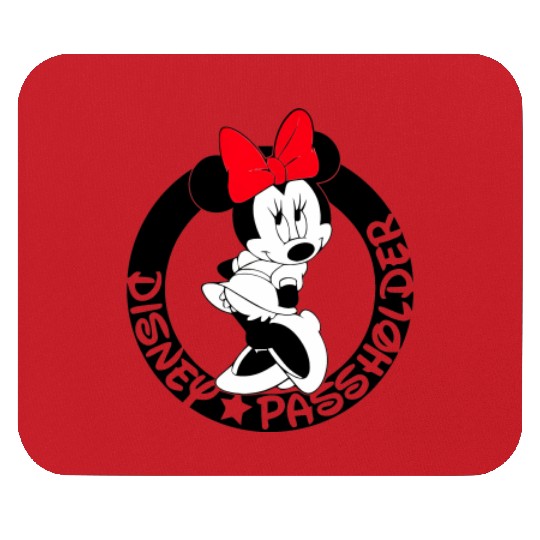 Minnie Mouse Passholder Disney Graphic Mouse Pads, Disneyland Vacation