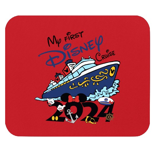 My First Disney Cruise 2024 Mouse Pads, Disney Family Cruise Mouse Pads