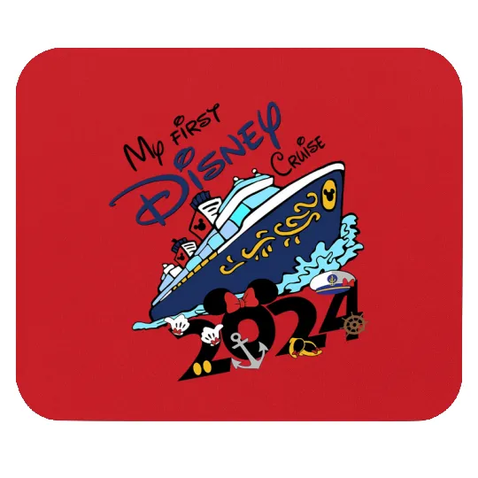 My First Disney Cruise 2024 Mouse Pads, Disney Family Cruise Mouse Pads