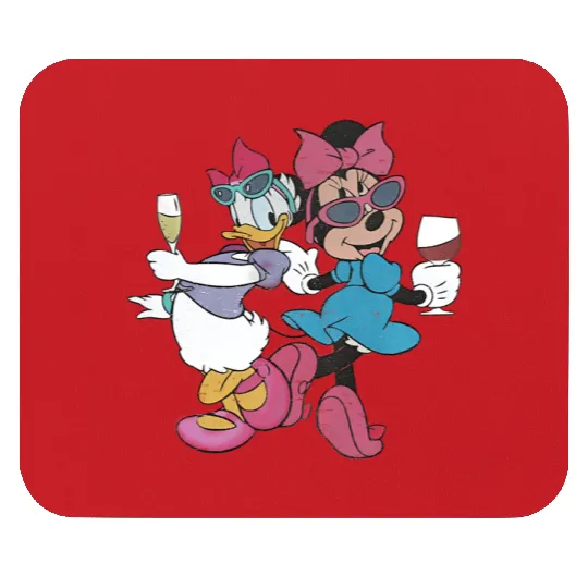Epcot Minnie and Daisy, Disney Epcot Mouse Pads, Drink Around the World Mouse Pads