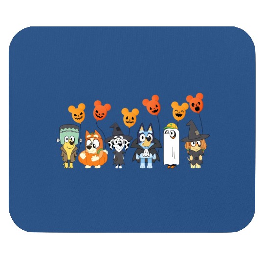Disney Movie Halloween Horror BlueyFamily Baloon Mickey Mouse Pads
