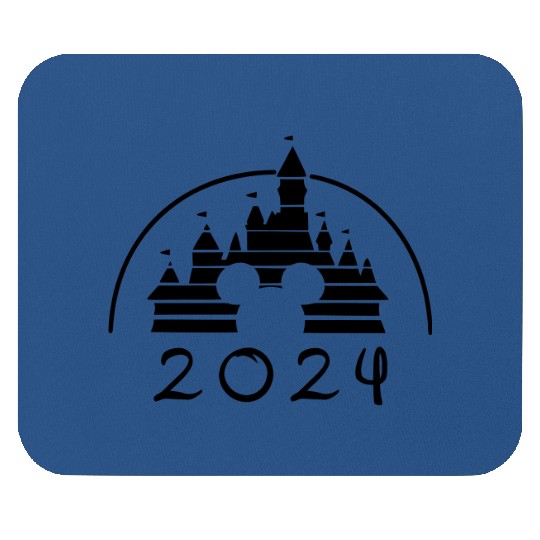 Disney 2024 Family Vacation Mouse Pads, Disney Castle 2024 Mouse Pads