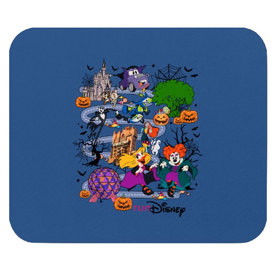 Disneyland Halloween Half Marathon Weekend 2024 Mouse Pads, Haunted Mansion Runners