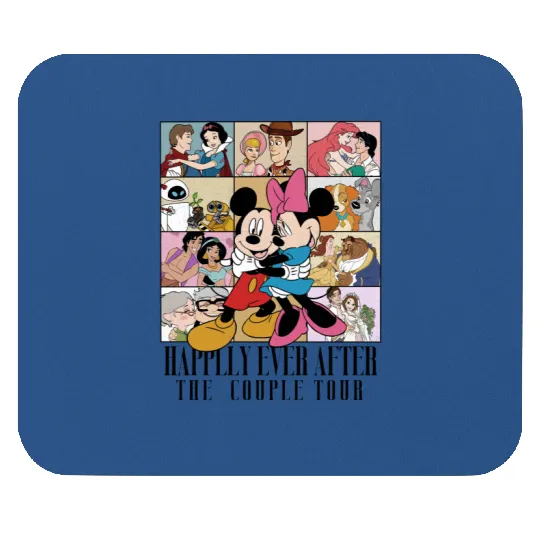 Happily Ever After Disney Couples Valentines Disney Love Mouse Pads