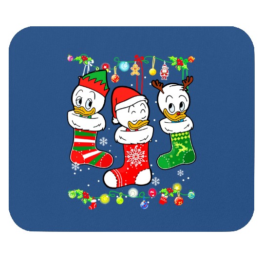 Disney DuckTales Huey, Louie, Dewey Christmas Socks Lights Mouse Pads