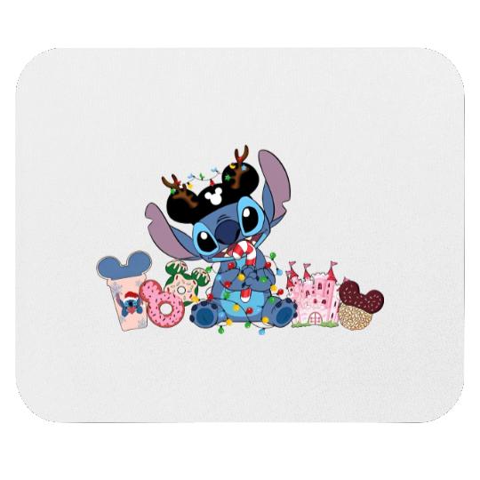 Disney Stitch Snacks Mouse Pads, Kids Disneyworld Mouse Pads, Lilo and Stitch, Disneyworld Family Mouse Pads, Disneyland Mouse Pads