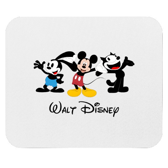Julius the Cat Oswald the Lucky Rabbit Mickey Mouse Mouse Pads, Disney Trip Mouse Pads