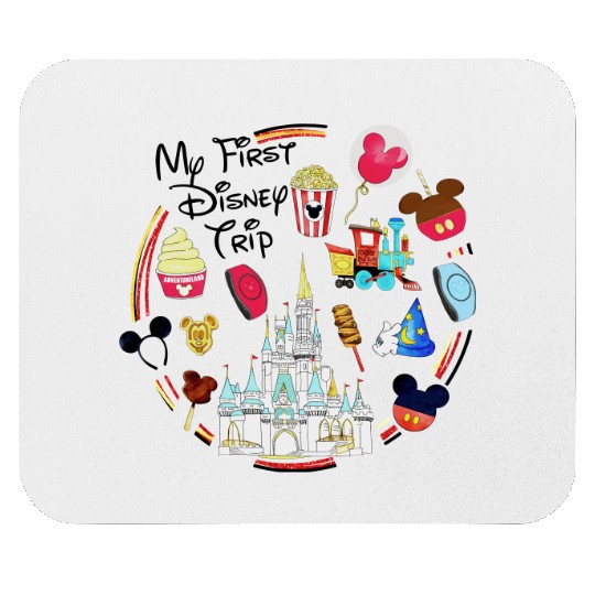 My First Disney Trip Mouse Pads, Disney Mouse Pads, Disney Trip Mouse Pads, Disney Vacation, Family Disney Mouse Pads, Disney World Mouse Pads