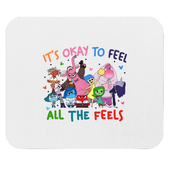 Today I Feel All The Feels Inside Out 2 Mouse Pads, Disney Matching Mouse Pads, Inside Out 2