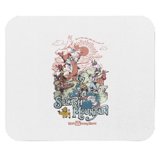 Vintage Disney Splash Mountain  Mouse Pads, Retro Splash Mountain Mouse Pads