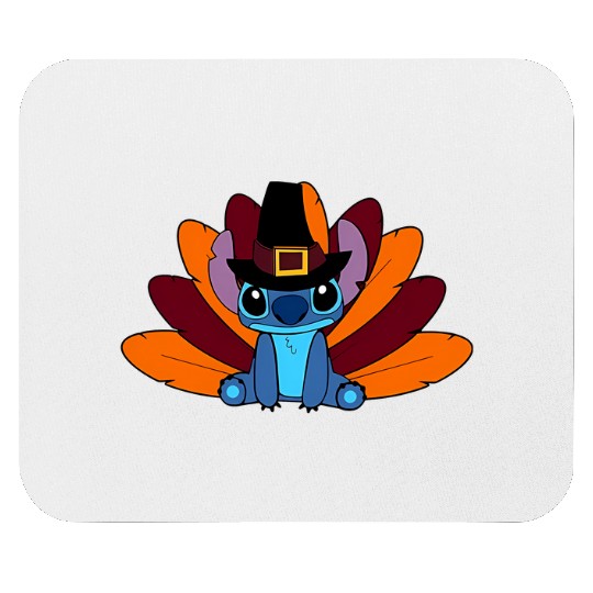 Disney Thanksgiving Turkey Stitch, Disney Stitch Mouse Pads