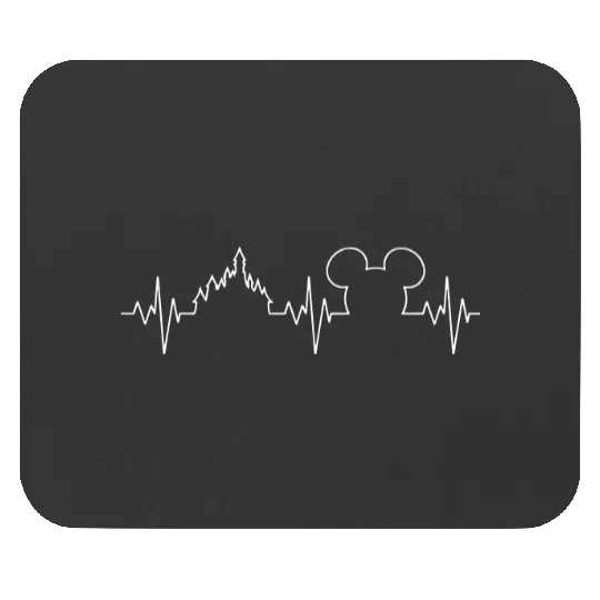 Disney castle micky mouse  , heartbeat Bella Canvas Flowly tank, Mouse Pads