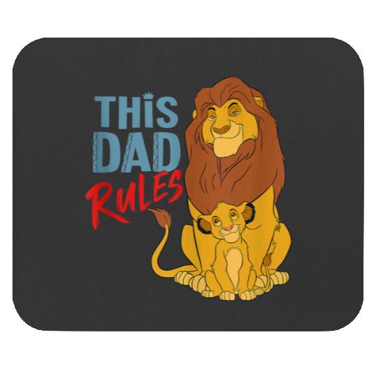 Disney The Lion King Simba and Mufasa This Dad R Mouse Pads