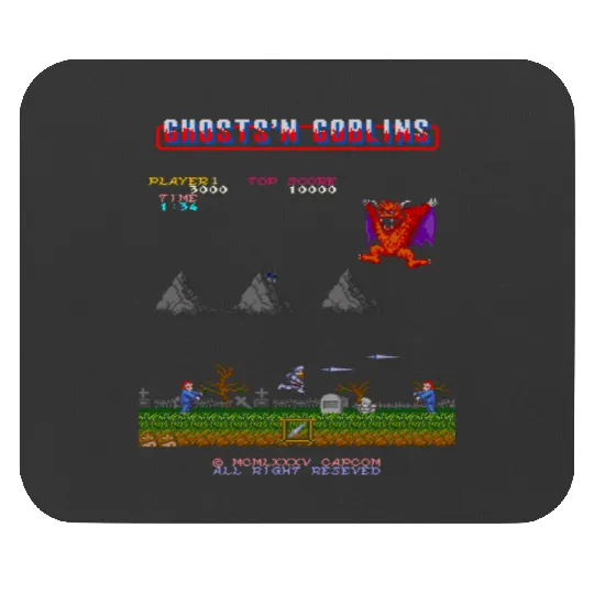 Discover Mod.3 Arcade Ghosts 'n Goblins Video Game - Arcade Ghosts N Goblins - Mouse Pads