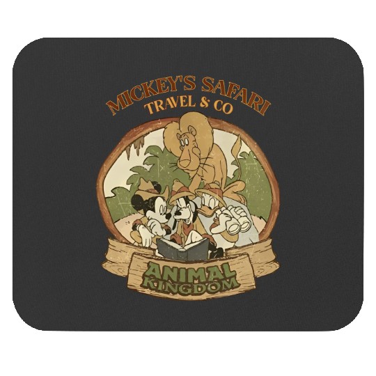 Retro Disney Animal Kingdom Mouse Pads, Disney Family Vacation Mouse Pads,Vintage Disney Safari